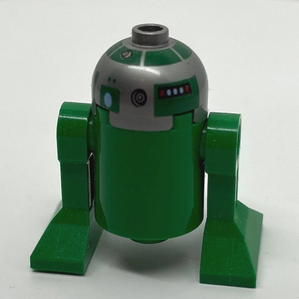 LEGO Star Wars Astromech Droid R3-D5 Minifigure Green Silver 9498 sw0393